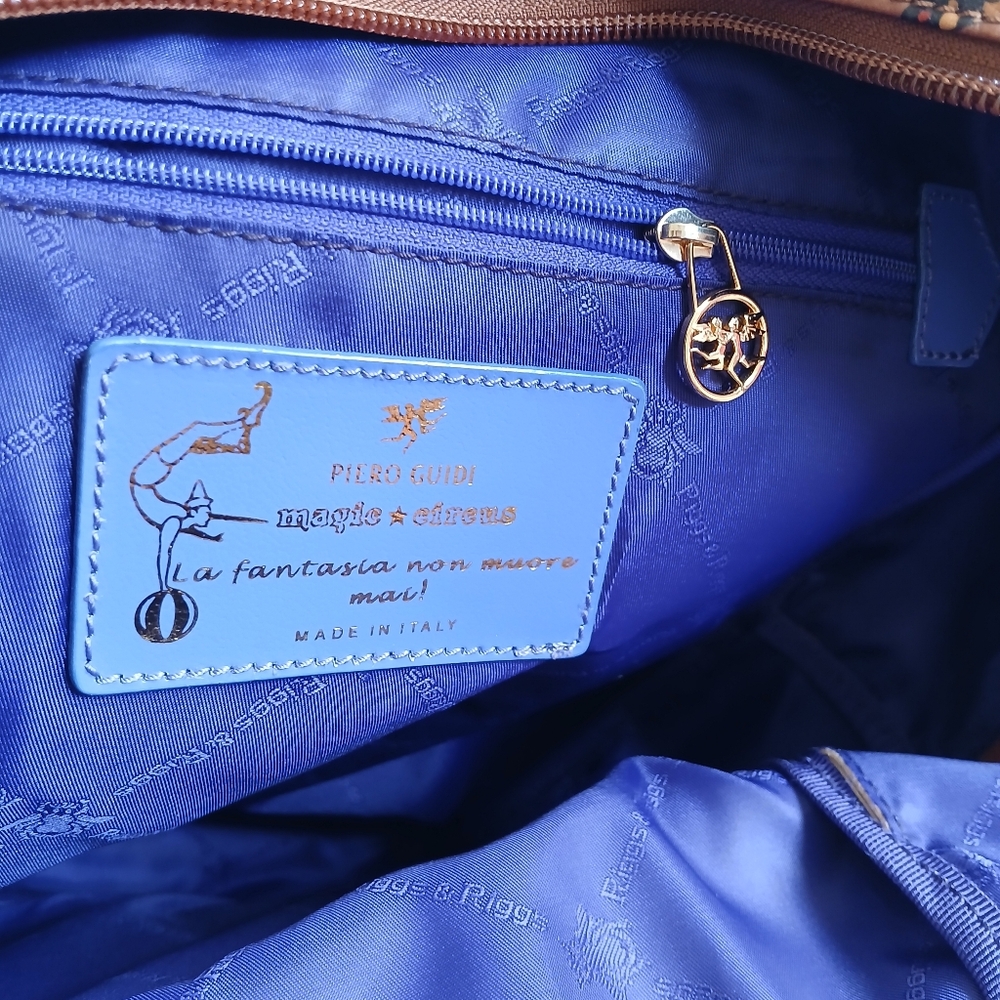 Piero Guidi Brown Patterned Backpack - image 6